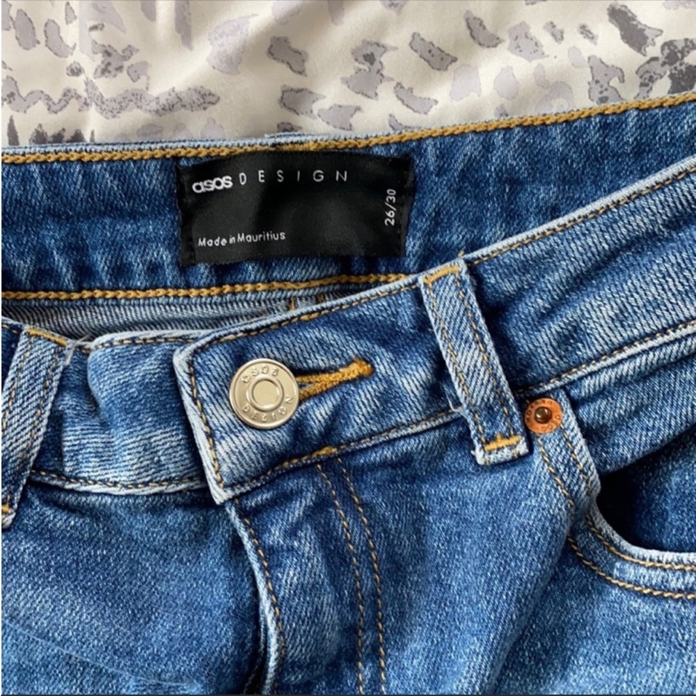 6/$20💙 ASOS Design High Rise Jeans 26 - Picture 7 of 11